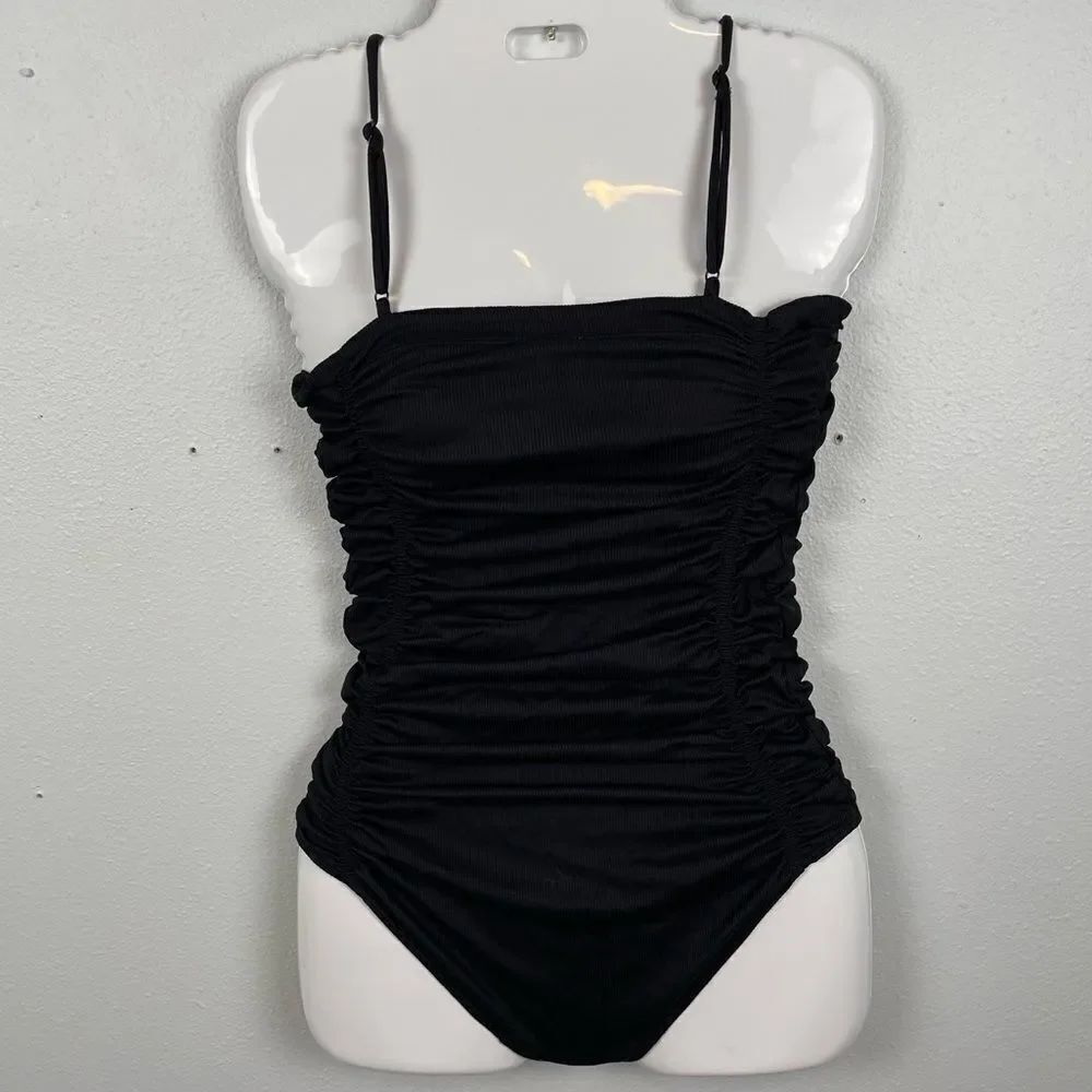 NWOT Free People Intimately Black Body Suit Size S